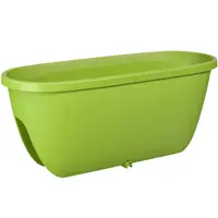 Truhlík na zábradlie plast zelený 60 cm Balconia