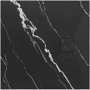 Vanička štvorcová Magnum Carrara Black 90x90x2,5 Rea K7008