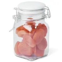 Sklenená nádoba s uzáverom  biela 250 ml