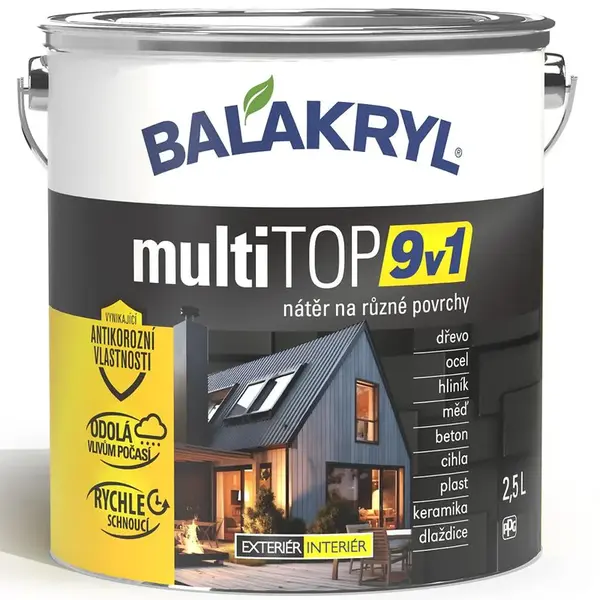 Balakryl Multitop 9V1 RAL8017 2,5l
