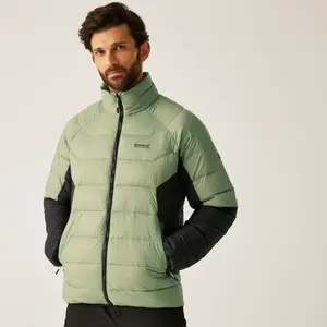 Pánská prošívaná bunda regatta dalent zelená/černá xxl