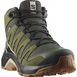Salomon X-ADVENTURE RECON MID GTX EU 42 ⅔, Peat/Maritni Olive/Oxford Tan Pánské turistické boty