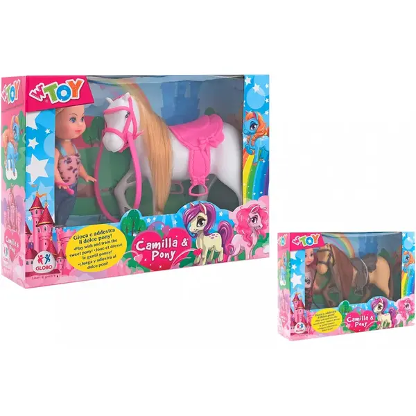 Bábika s koníkom s česacou hrivou-WTOY