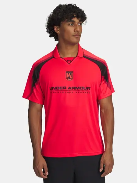 Pánské tričko Under Armour UA M 96 Terrace Jersey SS-RED - Pánské