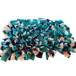 Čmuchacíkoberečky.cz® Čmuchací kobereček extra hustý MODRO-BÍLO-TYRKYSOVÝ 182/60X2