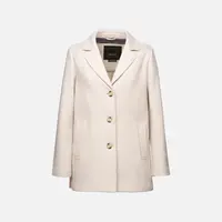 Cream Women's Coat Geox Doralea - Women's