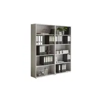 MID.YOU REGÁL NA DOKUMENTY, šedá, 168,8/185,6/33 cm