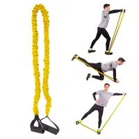 Gumový posilovač inSPORTline Morpo Light 130x0,9 cm / 1,4 kg žlutý