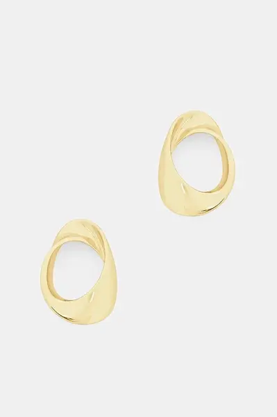 Pozlátené strieborné náušnice Answear.LAB