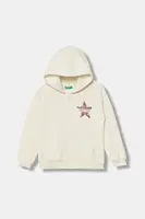 Dětská mikina United Colors of Benetton béžová barva, s aplikací, 39M2C505O