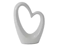 Dekorácia Srdce, biela%