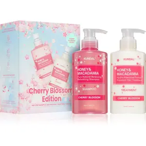 KUNDAL Honey & Macadamia Cherry Blossom Edition dárková sada na vlasy
