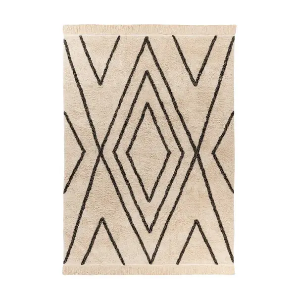 KOBEREC, 80/150 cm krémová, černá