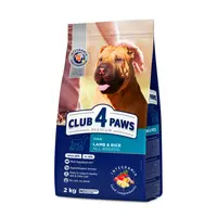 CLUB 4 PAWS Premium pre dospelých psov všetkýсh plemien - jahňa a rýža 2 kg (9634)