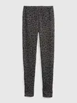 GAP Dětské fleece legíny leopard - Holky