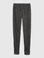 GAP Dětské fleece legíny leopard - Holky