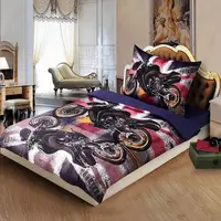 Ložní povlečení z mikrovlákna 3D MOTORKY