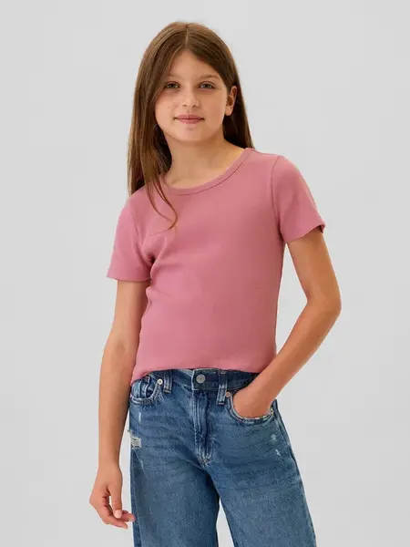 GAP  Dívčí Dětské bavlněné tričko 871129-12 Veľkosť: XS