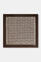 Hedvábný šátek Coach béžová barva, 29C2755