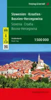Automapa Slovinsko, Chorvatsko, Bosna a Hercegovina