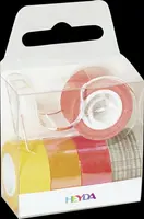 Páska papírová mini lepicí 5ks - oranžová