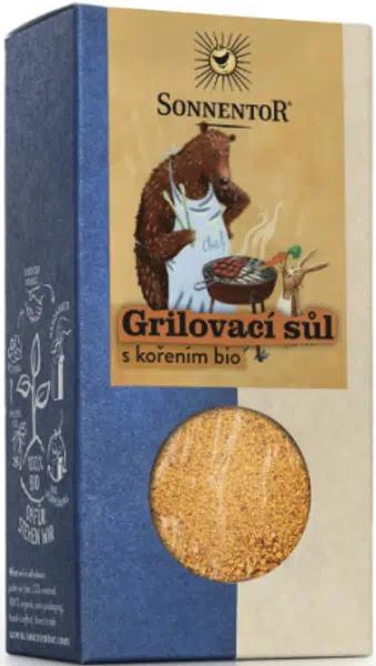 Grilovací sůl s kořením (koření, bio, 100 g)