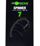 Korda háčiky bez protihrotu spinner b - 7