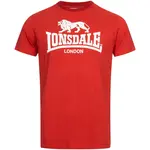 LONSDALE Tričko 'St. Erney'  červená / biela