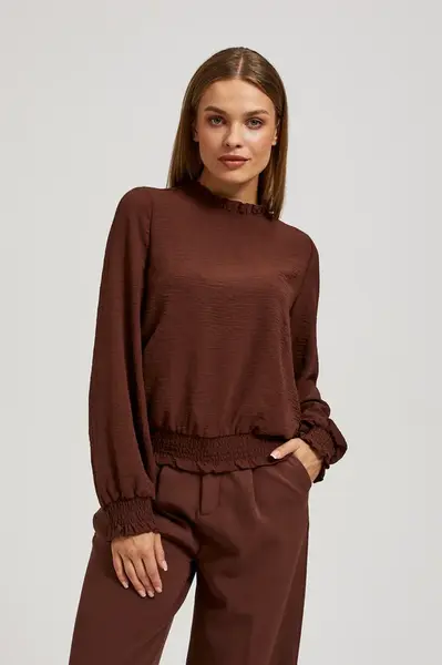 Marisse Plain Brown Shirt