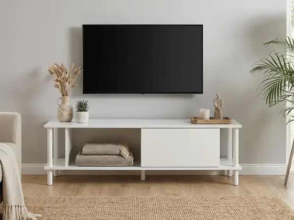 TV stolík PARIS 150 cm, biela