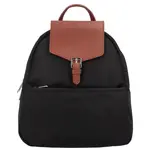 Dámský moderní batoh černo hnědý - Hexagona Nalle Small