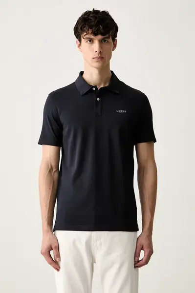 Guess  polo pánské bavlněné s elastanem