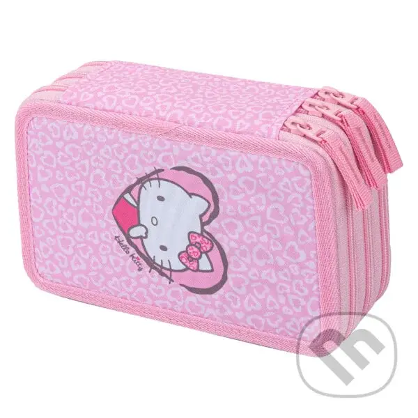 Školský trojposchodový peračník Baagl Hello Kitty Sweet Leopard GRS