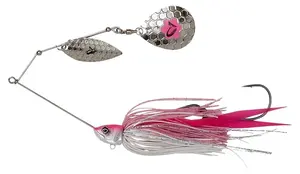 Savage gear třpytka da bush spinnerbait sinking pink silver - 16 cm 32 g