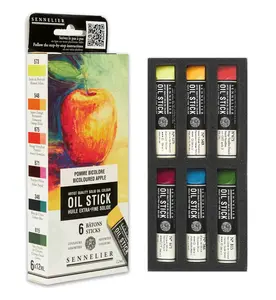 Box Oil stick mini 6ks Bicoloured apple