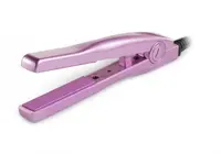 Mini žehlička na vlasy Cera Flat Iron - 15 cm, růžová (24010) + dárek zdarma