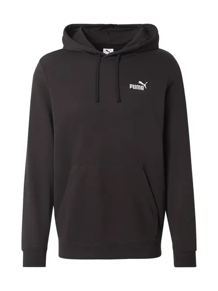 PUMA Športová mikina 'Essentials No. 1'  čierna / biela