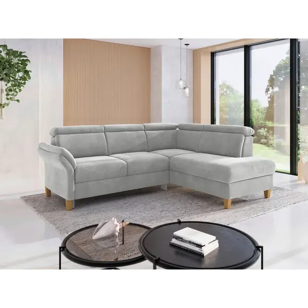 Sit & More ROHOVÁ SEDAČKA, textil, barvy stříbra