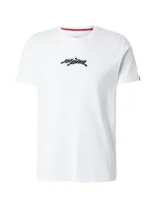 ALPHA INDUSTRIES Tričko  čierna / biela