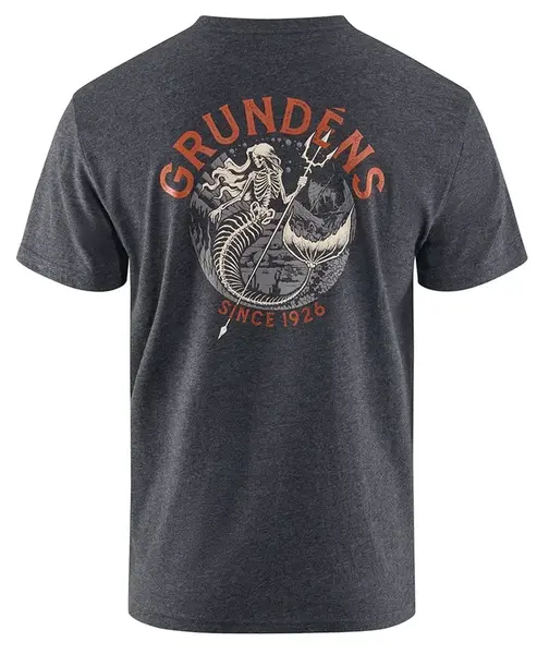 Grundéns tričko dead reckoning ss t-shirt heather charcoal - s