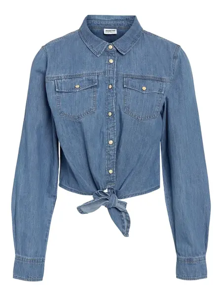 Noisy may Blúzka 'NMHelsa'  modrá denim
