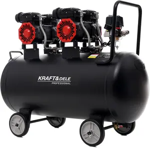 KRAFT&DELE Bezolejový kompresor 100 l, 2 × 1500 W KD1387