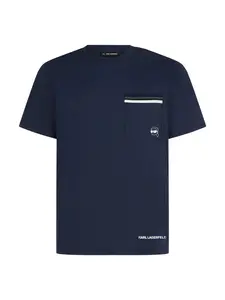 Karl Lagerfeld Tričko 'Ikon'  tmavomodrá / zelená / biela