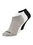 ADIDAS PERFORMANCE Športové ponožky 'Thin Linear Low-Cut'  sivá melírovaná / čierna / biela
