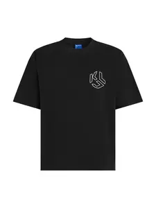KARL LAGERFELD JEANS Tričko  čierna / biela