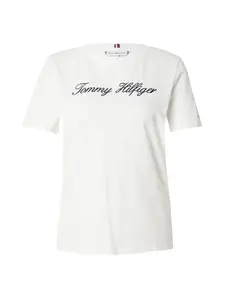 TOMMY HILFIGER Tričko  čierna / biela