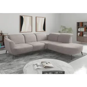 Sit & More ROHOVÁ SEDAČKA, textil, barvy stříbra