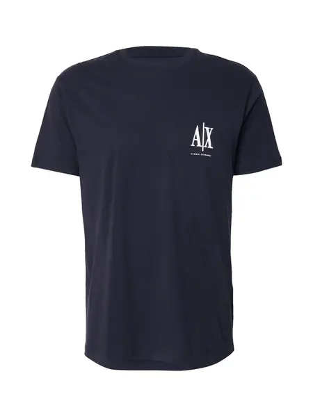 ARMANI EXCHANGE Tričko  námornícka modrá / biela