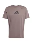 ADIDAS PERFORMANCE Funkčné tričko 'CAT'  hnedá / čierna