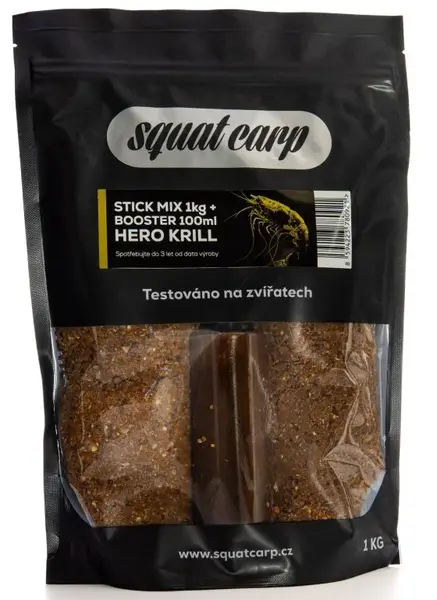 Squat carp stick mix hero krill 1 kg + booster 100 ml